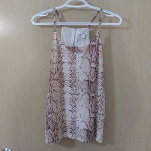 NWOT Bar III Snake Print Cami Top (M)
